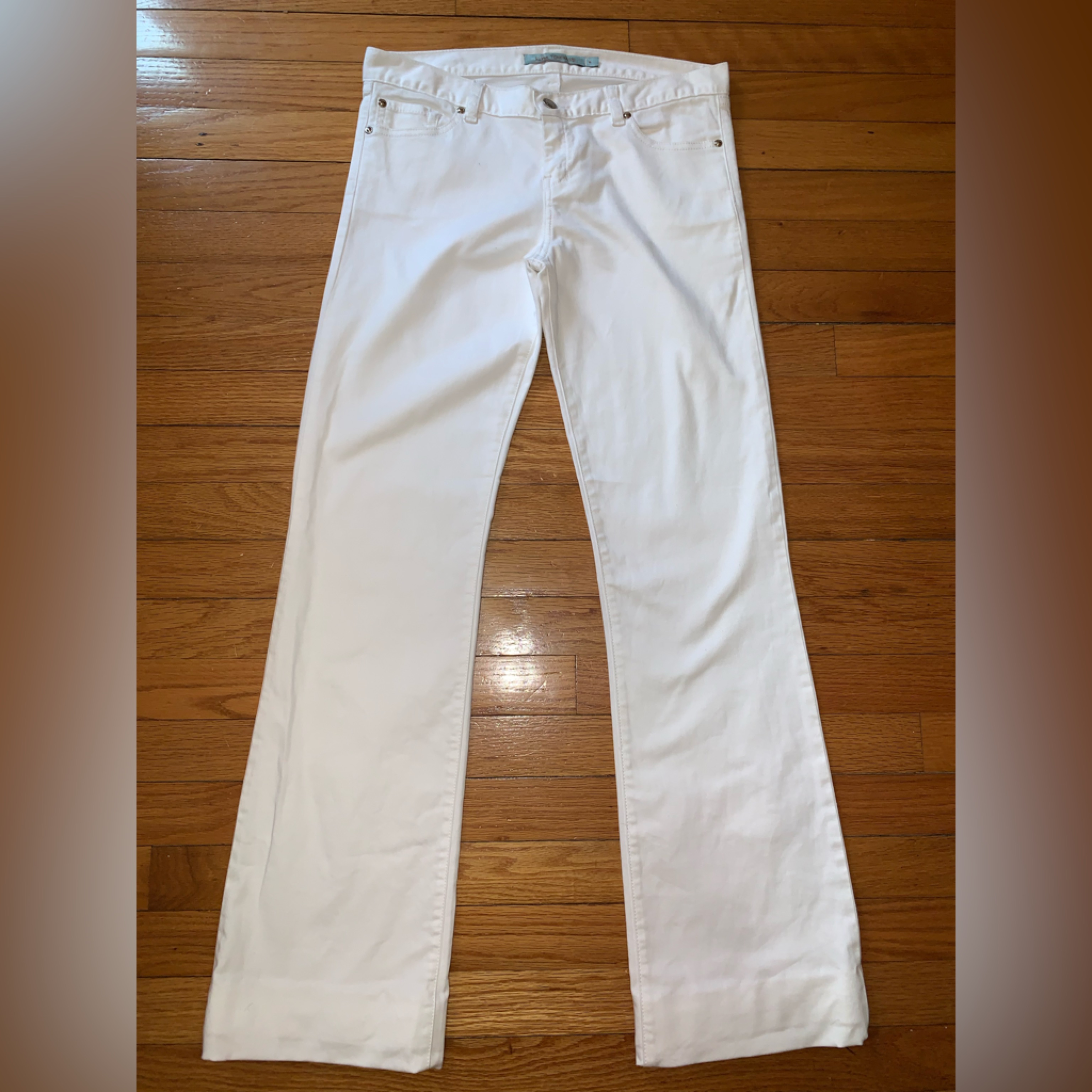 Silvia Tcherassi White Flared Pants Size 8